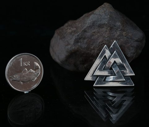VALKNUT, SILVER VIKING PENDANT, AG 925