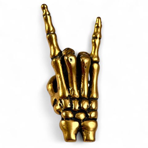 DEVIL HORNS, PENDANT FOR ROCKERS, BRONZE