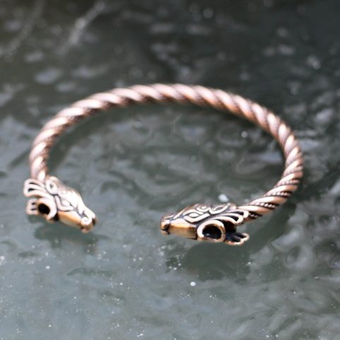 FIANNA, KELTISCHER HIRSCH, BRONZE-ARMBAND
