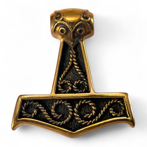THOR HAMMER WITH THE FACE, BRONZE