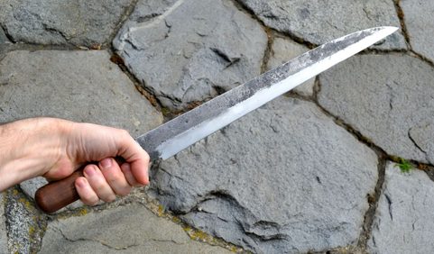SEAX, PRE-VIKING LONG KNIFE, REPLICA FROM HAITHABU