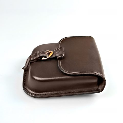 GENTLEMAN, LEATHER BELT BAG - BROWN