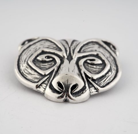 URSUS, BEAR PENDANT, STERLING SILVER