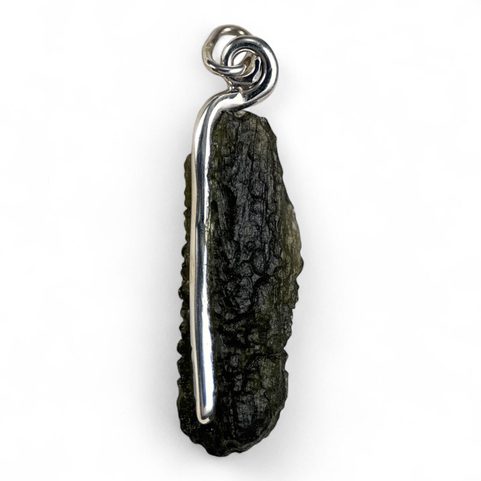 COSMA, MOLDAVITE PENDENTIF, ARGENT 925/1000