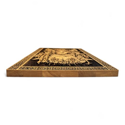 FREYA, WALL DECORATION, WOOD 32X46CM