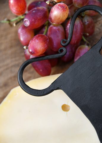 CHEESE KNIFE OR HERB CLEAVER, FORGED STEEL, LARGE
