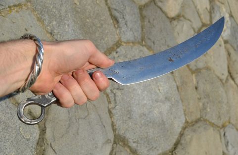 CELTIC FORGED LONG KNIFE, REPLICA