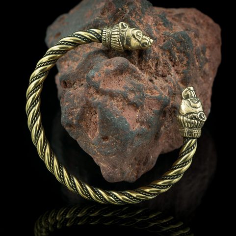 BERSERKER, BEAR, BRASS BRACELET