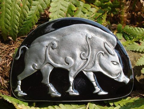 PICTISH BOAR, BELT BUCKLE