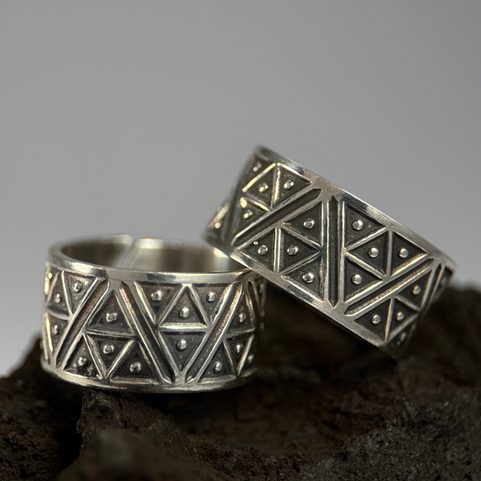 BORWIN, VIKING OR SLAVIC RING, SILVER