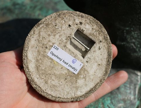 QUETZALCOATL, FEATHERED SERPENT, AZTEC SCULPTURE, REPLICA