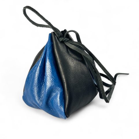 POCHETTE EN CUIR - INDIGO