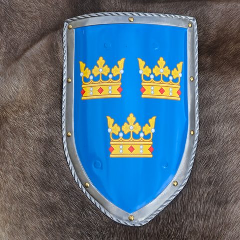 SWEDEN, MEDIEVAL SHIELD - METAL, HANDMADE