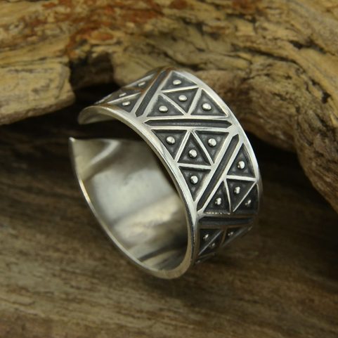 BORWIN, VIKING OR SLAVIC RING, SILVER