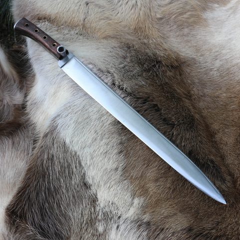 MEDIEVAL LANGE MESSER MORAVSKÝ KRUMLOV, 15TH CENTURY, SHARP REPLICA