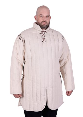 LONG GAMBESON WITH REMOVABLE SLEEVES
