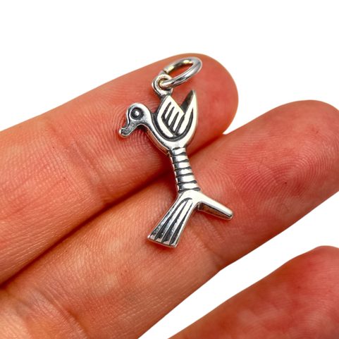 CANARD, PENDENTIF DE STYLE EUROPE DE L'EST, ARGENT 925/1000