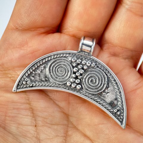 LUNULA, STERLING SILVER NECKLACE FOR WOMEN