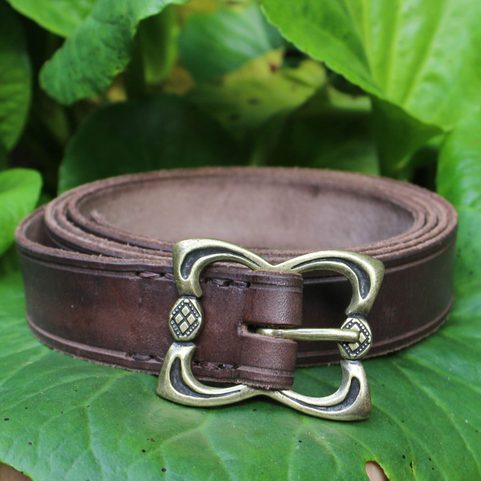 UMBRIA, BROWN LEATHER BELT