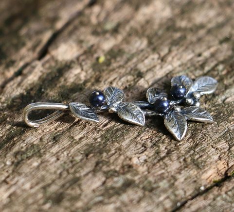 BLAUBEERE, ANHÄNGER, SILBER 925