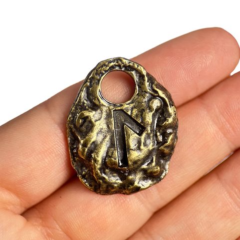 LAGUZ - PENDENTIF RUNIQUE VIEUX LAITON