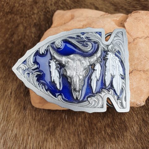 THE BUFFALO SKULL, BELT BUCKLE