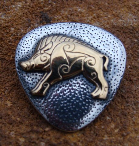 PICTISH BOAR, SILVER PENDANT