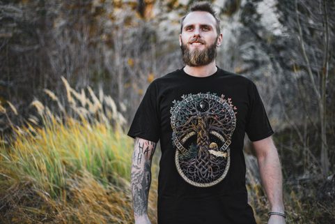 ARBRE DE VIE - T-SHIRT, COLORÉ