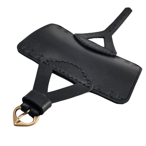 ARCHER' GUARD BALDRIC, LEATHER BRACER, BLACK