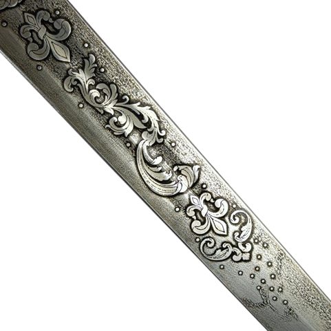 NORBERT HAND-AND-A-HALF MEDIEVAL SWORD ETCHED