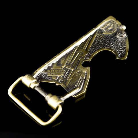 HACHE DE DIEU SVAROG, BOUCLE DE CEINTURE, LAITON