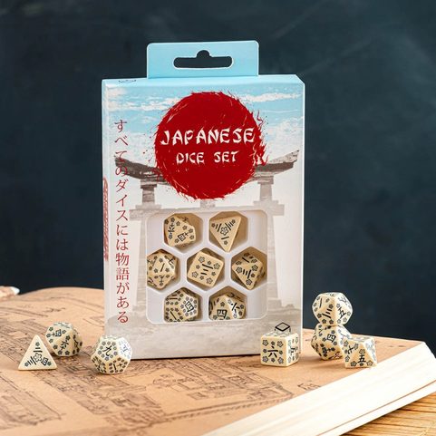 JAPANESE DICE: LAST WORDS STONE, RPG DICE SET