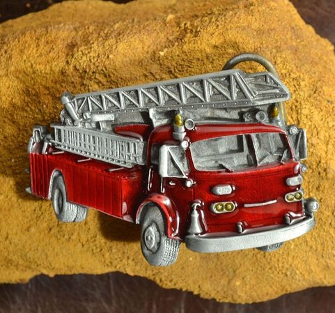 FIRE TRUCK BELT BUCKLE