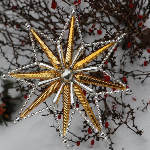 GOLDEN STAR OF MOUNTAINS, YULE DECORATION