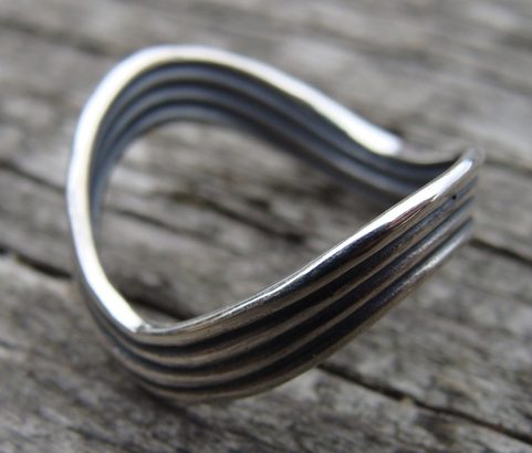 CELTIC SPINNING RING, IRON AGE, SILVER