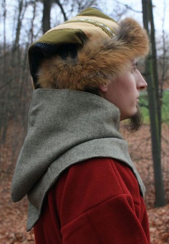HOOD, DOUBLE LAYERS, WOOL AND LINEN, NORWAY