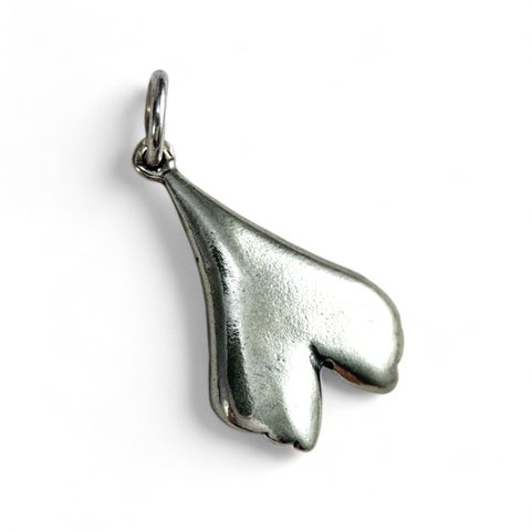 GINKGO BILOBA, PENDANT, SILVER