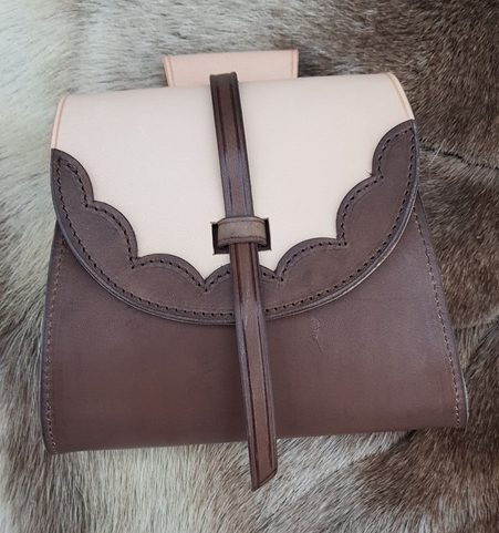 TWO BROWNS, LEATHER BELT BAG