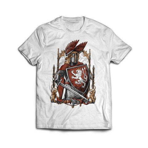 KING IRON AND GOLDEN - PREMYSL OTAKAR II., WHITE T-SHIRT