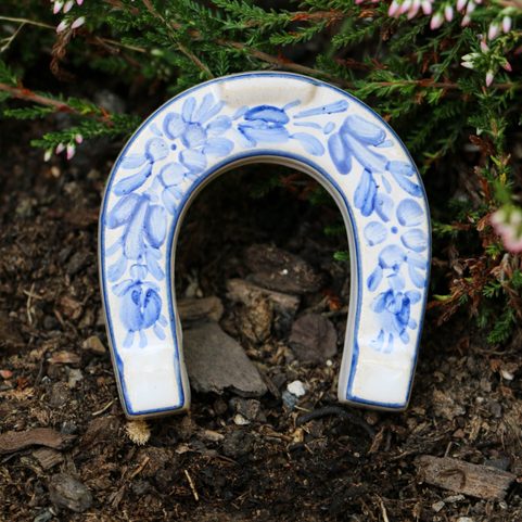 LUCKY HORSESHOE SMALL, HANDPAINTED CERAMICS