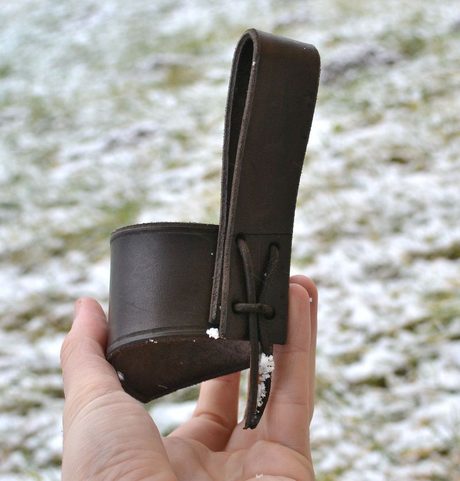 HORAIRE DE BOISSON, CUIR, MARRON