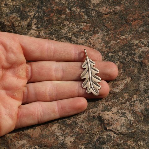 OAK LEAF, BRONZE PENDANT
