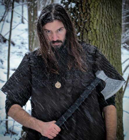 SLAVIC WOLF PENDANT, BRONZE