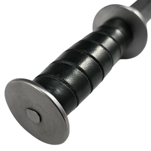 RONDEL OR BOLLOCK DAGGER PRAGA, 14TH CENTURY, BLUNT REPLICA, BLACK