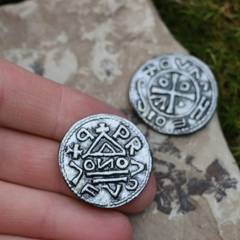 DENARIUS BOLESLAUS I, DUKE OF BOHEMIA, TIN REPLICA