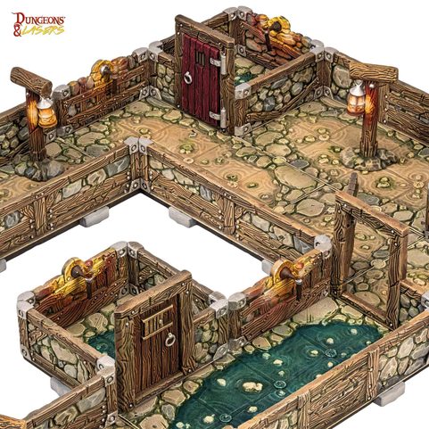 DUNGEONS & LASERS: DWARVEN MINE - HALF-HEIGHT WALLS