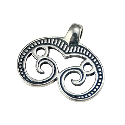GREAT MORAVIA LUNULA, SILVER PENDANT