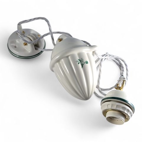 TIROLIA CERAMIC CEILING LAMP WITH WEIGHT 2211-1, GREEN