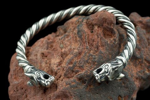 FENRIR, VIKING WOLF, ICELAND, BRACELET, SILVER 925