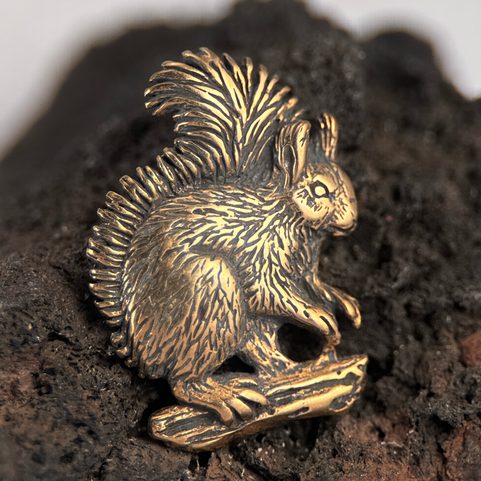 SQUIRREL, PENDANT, BRONZE